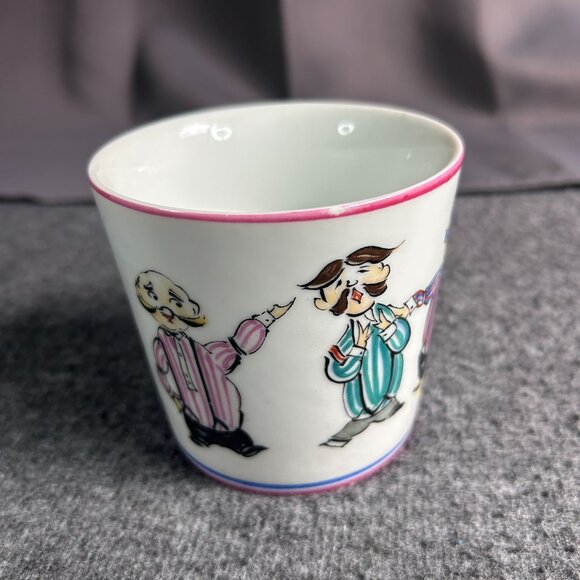 Vintage lefton “gay old blades” barber shop quartet hand painted coffee cup/mug‎ - Picture 7 of 10